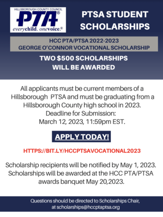 Scholarship Resources - Hillsborough County Council PTA